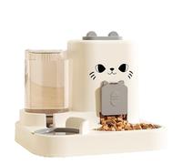 Distributore Automatico Cibo Gatti, Distributore automatico di cibo per cani e cani, Dosatore di cibo e acqua per animali domestici per Gatti, gattini, cani di Piccola Taglia e cuccioli (Gray)