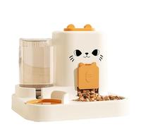 Distributore Automatico Cibo Gatti, Distributore automatico di cibo per cani e cani, Dosatore di cibo e acqua per animali domestici per Gatti, gattini, cani di Piccola Taglia e cuccioli (Yellow)