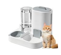 Distributore Automatico e Distributore de Acqua per Gatti, Dispenser Cibo Gatti Cani, Animali Domestici Automatico Waterer e Cibo Feeder