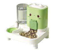 Distributore per animali domestici | Distributore automatico di cibo per animali domestici | Cibo e acqua 2 in 1 | Universale rialzato | Protezione Della