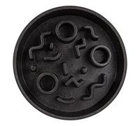 District 70 Bamboo Cat Slow Feeder - Diámetro de 13,5 cm, Gris Oscuro