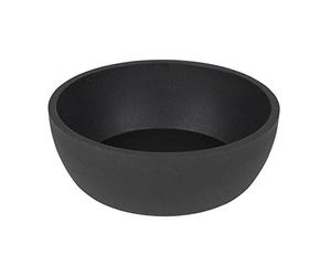 District 70 - Cuenco de bambú para Perros - Gris Oscuro - S: 14 x 14 x 5,2 cm (570 ml), pequeño (570 ml)