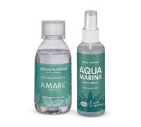 DISTROFARMA Pack Colutorio Bucal Agua de Mar Hipertónico Menta 250 ml + Spray Cutáneo Aloe Vera Agua de Mar 150 ml | Higiene Bucal e Hidratación Natural Cutánea