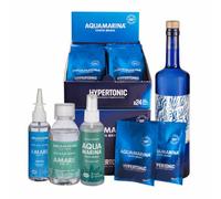 DISTROFARMA Pack de 5 Productos | Spray Nasal Adulto + Colutorio Bucal + Spray Aloe Mar + Agua de Mar Hipertónica 24 Sobres + Botella Cristal 750 ml | Cuidado Natural Respiratorio Oral e Hidratación