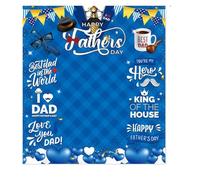 Disttocate 180x200cm Fondo Fotográfico de un Solo Lado del Día del Padre Fondo Fotográfico Multifuncional Portátil del Día del Padre