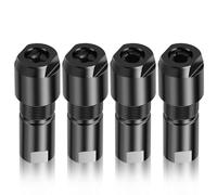 Disttocate Accesorios para Amoladora Angular, Adaptador de Amoladora Angular A Amoladora Recta de 3 mm y 6 mm (1/8 y 1/4), 4 Piezas, Amoladora Angular de 100 Dientes.