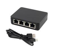 Disttocate Adaptador Divisor Ethernet para PC, Portátil, Red RJ45, Cable LAN, Red Internet, 1 A 4 Vías, Divisor Gigabite de 1000 Mbps