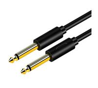 Disttocate Cable de Audio Jack de 6,5 mm Cable Auxiliar Jack Macho A Macho de PVC 6,35 para Amplificador Mezclador de Guitarra Bajo 6,35 Mm, 3 Metros