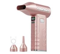 Disttocate Mini secador de pintura acrílica inalámbrico ajustable de 5 velocidades con 3 boquillas para arte fluido