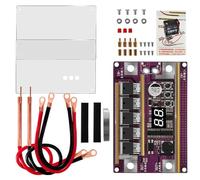 Disttocate Mini Soldador por Puntos 99 Engranajes Ajustable DIY Soldador por Puntos Tablero de Control de Soldador por Puntos con Estuche Transparente para Masa 18650