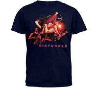 Disturbed - Live Adult Mens T-Shirt(Large)