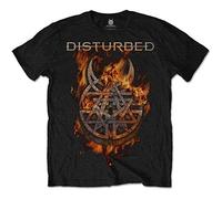 Disturbed - T-Shirt # L Black Unisex # Burning Belief
