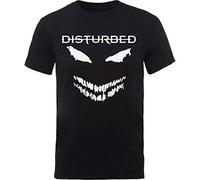Rocks Off Camiseta Disturbed – Unisex Negra – Talla S – Scary Face Candle
