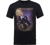 Disturbed - T-Shirt # S Black Unisex # Vortex Colours