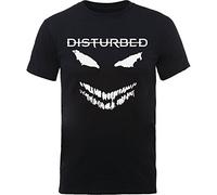 Disturbed - T-Shirt # Xxl Black Unisex # Scary Face Candle