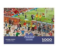 disturbios fanáticos del fútbol Puzzle De Madera Impermeable DIY Puzzles De 1000 Piezas para Adultos Imposible Rompecabezas Juegos Educativos