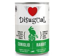 Disugual Comida Húmeda Saludable para Perros 6 Latas x 400 Gr (Conejo)