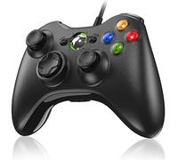 Diswoe Mando para Xbox 360, Mando PC, USB Mando para Xbox 360/Xbox 360 Slim/PC Win7/8/10/11/XP Joystick Gamepad con Doble Vibración Wired Controlador
