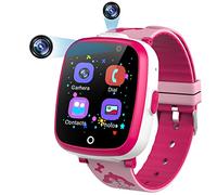 Diswoe Reloj Inteligente Niños, Smartwatch Niña 3 4 5 6 7 8 9 10 11 12 años con Juego, Cámara, Música, SOS, Despertador, Teléfono, con Pantalla Táctil para Niños de 3-12 Años (Rosa)
