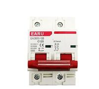 disyuntor 1 PC DC 1000V Mini Interruptor Solar Interruptor de protección contra sobrecarga de sobrecarga 8 0A 100A 125A 2P DC1000V MCB PV Sistema fotovoltaico (Size : DC 2P, Color : 100A)