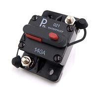 Disyuntor 140A 12-48V DC impermeable IP67, desconectador de batería con reinicio manual y pernos 1/4", para coche, camper/RV, barco, camión, ATV y sistema solar-Parts PTT