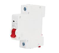 Disyuntor 1P CC, MCB 6A Interruptor de seguridad montado en carril DIN 6000A Capacidad de frenado, con sordo auxiliar, para de alimentación de CC
