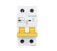 Disyuntor 2P DC 600V 3A 6A 10A 16A 20A 25A 32A 40A 50A 63A curva C fusible de corriente continua unipolar for PV