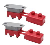 Disyuntor 5A 10A 15A 20A 25A 30A 35A 40A 50A DC 12V 24V Disyuntor de reinicio automático con perno prisionero de cubierta for automoción 2 piezas (tamaño: AR-15A)(AR-50A)