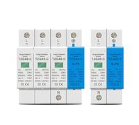 Disyuntor AC SPD. Carril DIN 1P + NPE 3P + NPE 50ka T1 T2 385V 255V Protección contra sobretensiones for el hogar Dispositivo descargador de bajo voltaje(Size:3P NPE)
