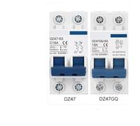 Disyuntor AC220V 2P MCB 16A 20A 32A 40A 63A Interruptor de encendido y apagado(DZ47 2P,16A)