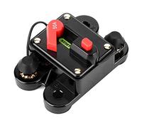 Disyuntor automático 12V 50A Soporte de reinicio Disyuntor de reinicio manual para de automóvil y video Estuche de alta tecnología Fácil de operar Reinicio automático único