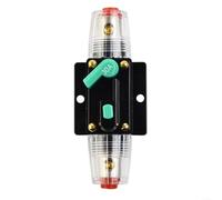 Disyuntor automático de 12 V-24 V CC, 10 A-100 A con reajuste manual, resistente al agua para coche, barco, caravana, repuesto para portafusibles AGU, conector 4/8 AWG (30 A)