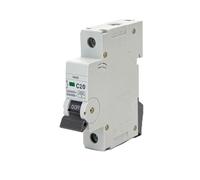 Disyuntor automático miniatura 1P 20 A CURVA C gris para protección de circuitos eléctricos y seguridad en instalaciones.