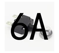 Disyuntor con interruptor térmico y pulsador de protección contra sobrecargas 3 A, 4 A, 5 A, 6 A, 7 A, A, 8 A, 10 A, 15 A, 18 A, 20 A, 25 A 30 A cubierta impermeable(6 Years)