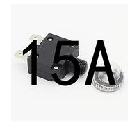 Disyuntor con interruptor térmico y pulsador de protección contra sobrecargas 3 A, 4 A, 5 A, 6 A, 7 A, A, 8 A, 10 A, 15 A, 18 A, 20 A, 25 A 30 A cubierta impermeable(15a)