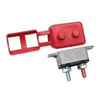 (Disyuntor) DC 12V 24V 5A 10A 15A 20A 25A 30A Disyuntor de reinicio automático con perno prisionero de cubierta for automoción 1 pieza (tamaño: 20A) (Size : 25A)