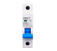 Disyuntor DC 6KA 1P 500V 3A 6A 10A 16A 20A 25A 32A 40A 50A 63A Conexión en Y(16a)