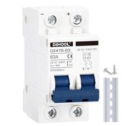 Disyuntor DC dz47 2P 60Amp 12V 24V 36V 48V DC MCB protección contra cortocircuitos aislador de interruptor de desconexión para panel solar batería UPS inversor fotovoltaico sistema fotovoltaico