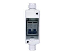 Disyuntor DC, Interruptor de Circuito Fotovoltaico Seccionador fotovoltaico CC CA 1000V caja de desconexión energía solar interruptor automático impermeable(6A)