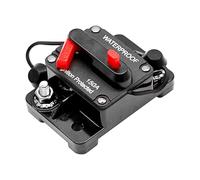 Disyuntor DC12-48V, resistente al agua, reajuste manual, portafusibles, interruptor de reinicio y protección para motor de coche, audio marino