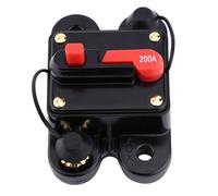 Disyuntor DC12V, reinicio de audio estéreo para bicicleta, barco marino, material de aleación con buena conductividad, tipo de interruptor para fácil operación, seccionador (200A)