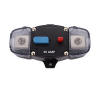 Disyuntor de 12-48 V, disyuntor 50-300 A, portafusibles audio estéreo for automóvil, reacondicionamiento amplificador estilo AGU, cable 4GA, fusible for(80a)