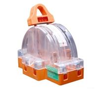Disyuntor de 2 polos, 32 A, 63 A, 100 A, 220 V, interruptor de seguridad transparente de doble polo para la industria, hogares, hoteles, instalación fácil, transferencia de corriente fiable (63 A-2P)