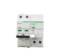 Disyuntor de aire A9 iC65N, interruptor principal de fugas, 1P, 2P, 3P, 4P, 6/80 A, for un suministro de energía seguro y eficiente.(4P,10A)