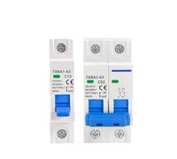 Disyuntor De Aire Mini MCB 1P 2P 230V 400V 6KA De CA, 6A, 10A, 16A, 20A, 32A, 40A, 50A, 63A, Protección Contra Sobrecarga Y Cortocircuito(1P,20A)