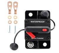 Disyuntor de audio, reinicio del inversor de fusible - Disyuntor de circuito automotriz de 60 amperios con reinicio manual,Protector de sobrecarga de corriente automotriz pesada para l
