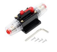 Disyuntor de autorecuperación 12V-48V soporte de fusible de Audio seguro de energía Interruptor de recuperación automática Portafusibles para para coche camión Barco (70A)