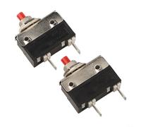 Disyuntor de botón con reinicio manual para sobrecorriente para protección en pequeños electrodomésticos como trituradores de residuos, molinillos de café y licuadoras (3 A)