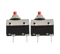 Disyuntor de botón con reinicio manual para sobrecorriente para protección en pequeños electrodomésticos como trituradores de residuos, molinillos de café y licuadoras (2,5 A)