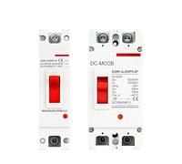 Disyuntor de caja moldeada Solar 1P 2P DC, Protector de interruptor de protección de sobrecarga MCCB for aislador de batería Solar fotovoltaica PV(1P,125A)